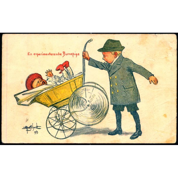 Alfred Schmidt - En experiterense Barnepige - Sophus Kruckows Trykkerier u/n - Ubrugt - 