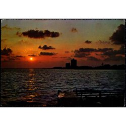 Solnedgang over Ringk�bing Fjord - Stender 49 712/21 - Ubrugt