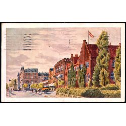 Torvet med Posthuset - Esbjerg - W. Albertsen u/n - Brugt