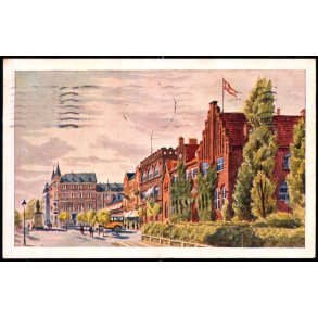 Torvet med Posthuset - Esbjerg - W. Albertsen u/n - Brugt