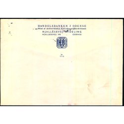 Perfin - Kbenhavns Handelsbank - Stemplet 20 - 12 - 62 - Brugt