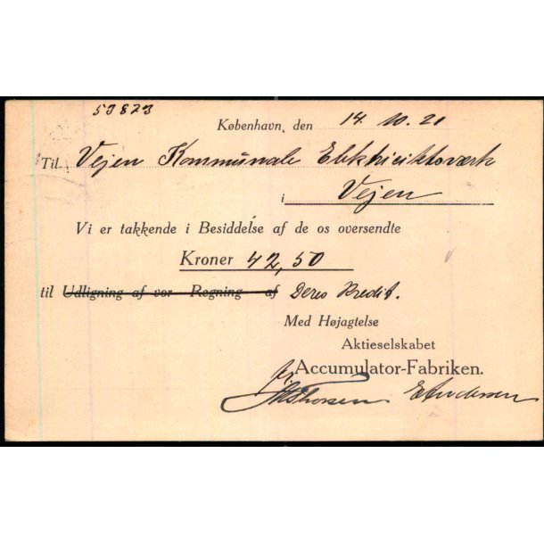 Accumulator - Fabriken - Kbh. - u/n - Brugt