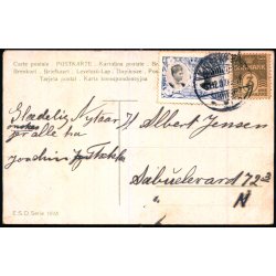 1908 - Jul 1908 p bagsiden - E.S.D. Serie 1951 - Brugt