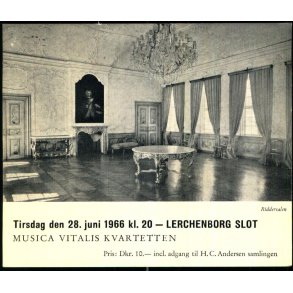 Kartonkort - Lerchenborg Slot - Riddersalen