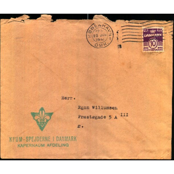 Kuvert K.F.U.M. Spejderne i Danmark - u/n - Brugt