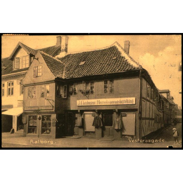 Aalborg - J. Christensens Herrekviperingsforretning - Vesteraagade - Stender 2758