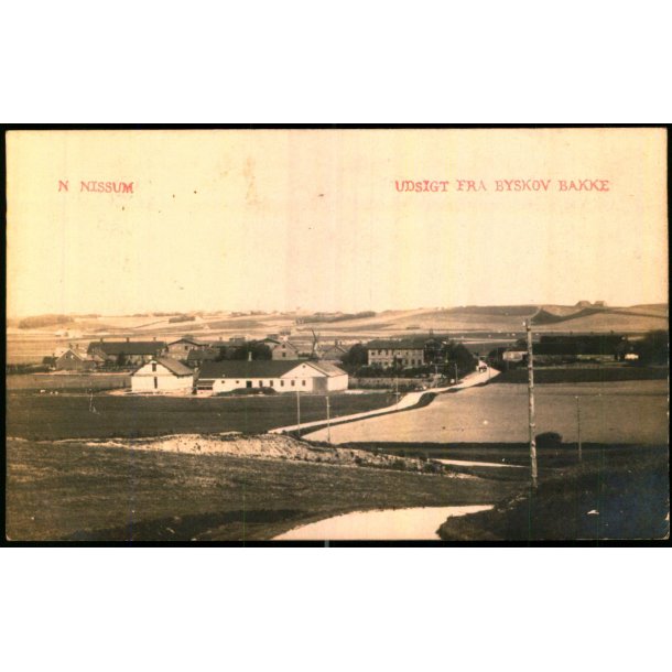 N. Nissum - Udsigt fra Byskov Bakke - Fotokort u/n - Ubrugt