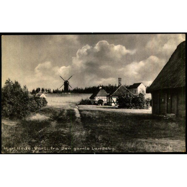 Hjerl Hede - Parti fra Den gamle Landsby - Hjerlfonden 94436 - Ubrugt
