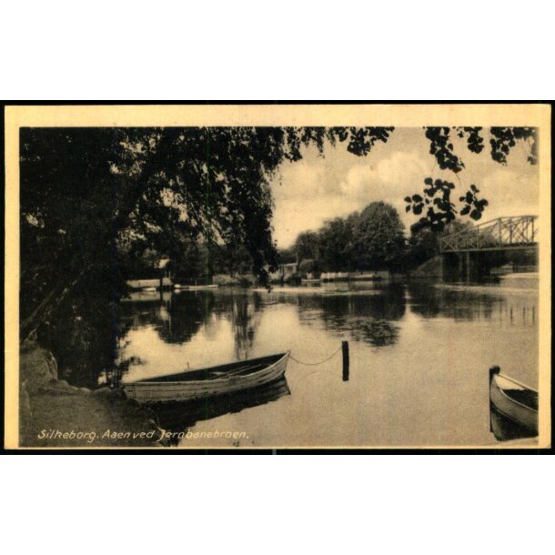 Silkeborg - Aaen ved Jernbanebroen - Banegaardskiosken 435 - Ubrugt