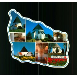 Bornholm - Sct. Ols - Nyker - Nylars - sterlars Rundkirke - W. Dams Bogh. 1049 - Brugt