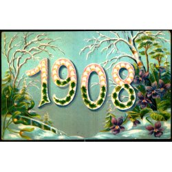 1908 - Jul 1908 p bagsiden - E.S.D. Serie 1951 - Brugt