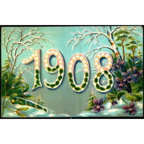 1908 - Jul 1908 p bagsiden - E.S.D. Serie 1951 - Brugt