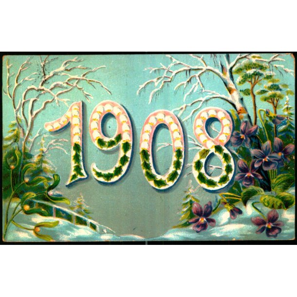 1908 - Jul 1908 p bagsiden - E.S.D. Serie 1951 - Brugt