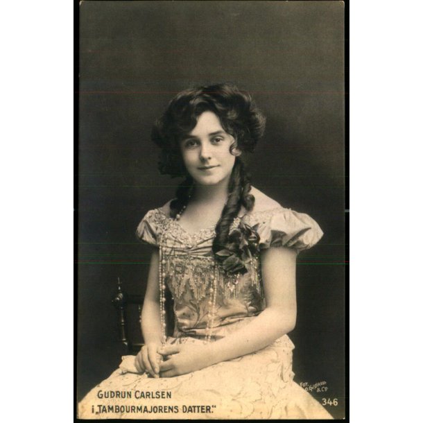 Gudrun Carlson i Tambourmajorens Datter - Budtz 346 - Ubrugt