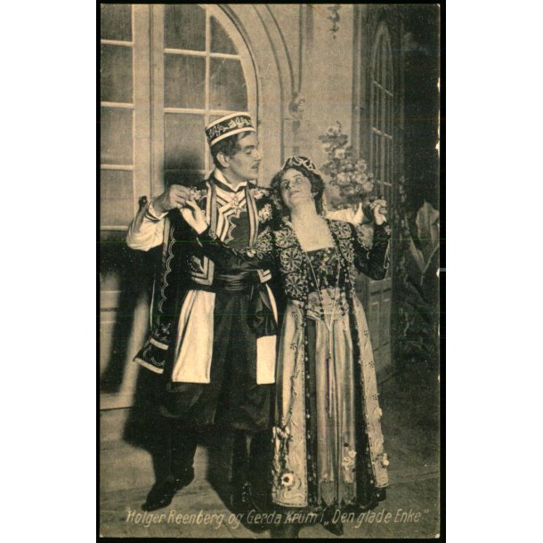 Holger Reenberg og Gerda Krum I Den glade Enke - Chr. Flor u/n - Ubrugt