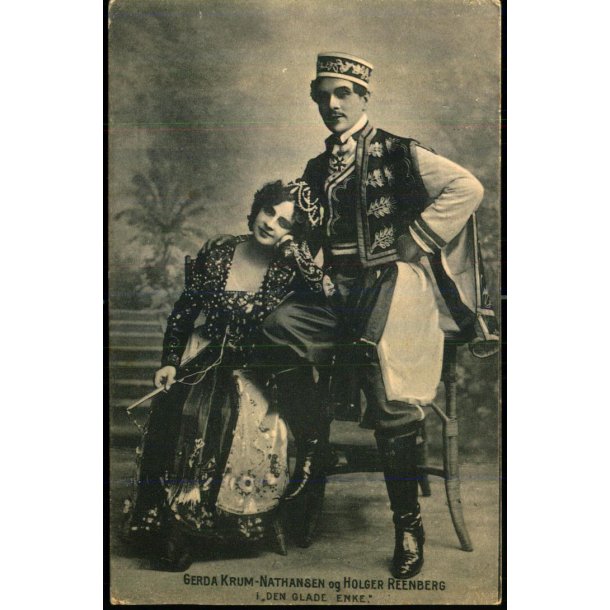 Gerda Krum-Nathansen og Holger Reenberg - Den glade Enke - Alex Vincent 1356 - Brugt