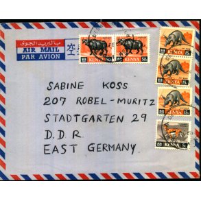Luftpost Brev fra Kenya til st Tyskland - 28 - 2 - 69