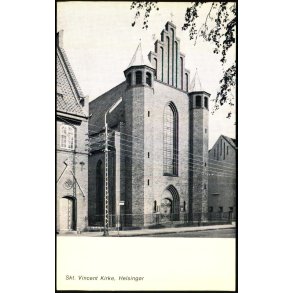 Skt. Vincent Kirke - Helsing�r - H. Knudsen u/n - Ubrugt