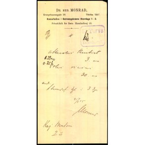 Recept - Dr. Med. Monrad - 25 - 1 - 1915
