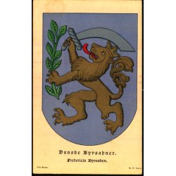 Danske Byvaabner - Fredericia Byvaaben - Fritz Benzen 12  - Ubrugt