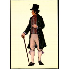 Dansk egnsdragt fra Silkeborg - ca. 1800 - Odense T.K. 8344 - Ubrugt