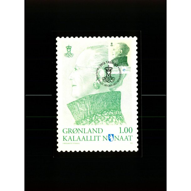 Dronning Margrethe II - 2012 - Post Greenland G 489 - Brugt