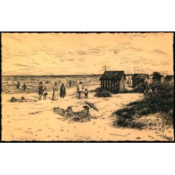 West, C.V. - Bornholm - Stranden ved Balka Badehotel - V.E. Jensens ny Bogh. 01568 - Ubrugt