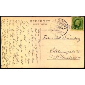 Postkort fra Sverige  8 - 2 - 09  - Til Kbenhavn  - Stempel Fra Sverige
