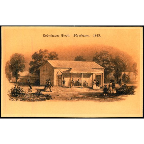 Kbenhavns Tivoli - Skydebanen 1843 - Stender 34369 - Ubrugt