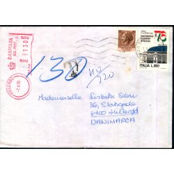  Efterporto - Brev Fra Italien til Hillerd 1 - 8 - 78   - Efterporto 130 re.