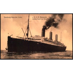Hamburg Amerika Lienes - S.S.D. BISMARCK - Moehlke 72 - Ubrugt