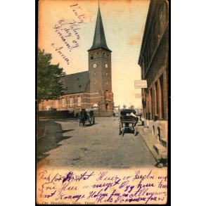 Skive - Den nye Kirke - Chr. Henriksen u/n - Brugt - Rust !