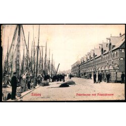 Esbjerg - Fiskerihavnen med Fiskepakhusene - W.K.F. 1226 - Brugt