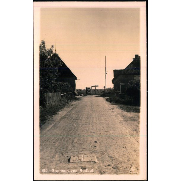 Gr�nsen ved Rudb�l - Fotokort Pors 819 - Ubrugt