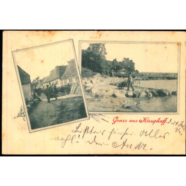 Gruss aus H�ruphaff - u/n - Brugt 1899 !