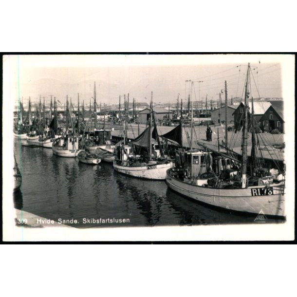 Hvide Sande - Skibsfartslusen -  Fotokort Pors 309 - Brugt