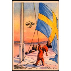 Jenny Nystrm - Gott Nytt r - Visitkortformat - A.Eliasson u/n - Ubrugt