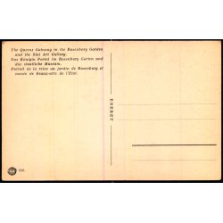 Dronningeportalen i Kongens Have og Statens Museum - J.C.O. 926 - Ubrugt