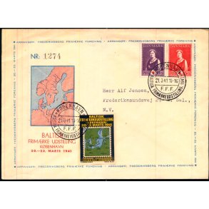 Baltisk Frimrke  Udstilling - 20. - 21.  Marts 1941 - Kbenhavn