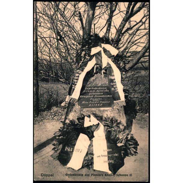 D�ppel - Gedenkstein des Pioniere Klinke - Schanze II - Chr. Qvist  5719 - Ubrugt