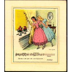 Marie Hjuler -  Dobbeltkort u/n - Ubrugt