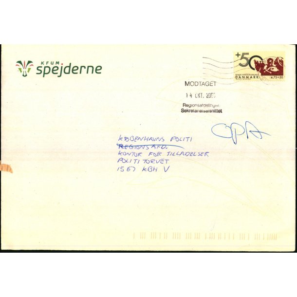 Kuvert K.F.U.M. Spejderne - u/n - Brugt