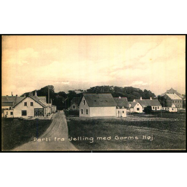 Parti fra Jelling med Gorms H�j - H.B. 11504 - Ubrugt