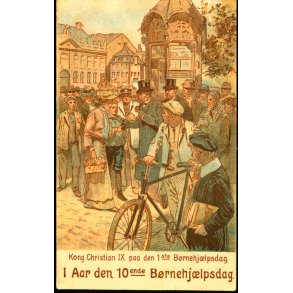 Kong Christian IX paa den 1ste Brnehjlpsdag - Sophus Kruckows Trykkeri u/n