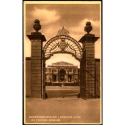 Dronningeportalen i Kongens Have og Statens Museum - J.C.O. 926 - Ubrugt