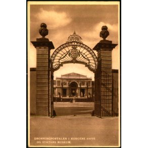 Dronningeportalen i Kongens Have og Statens Museum - J.C.O. 926 - Ubrugt