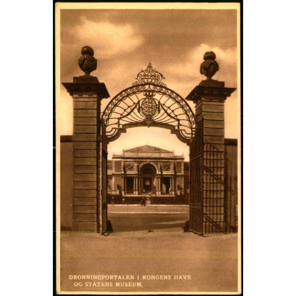 Dronningeportalen i Kongens Have og Statens Museum - J.C.O. 926 - Ubrugt