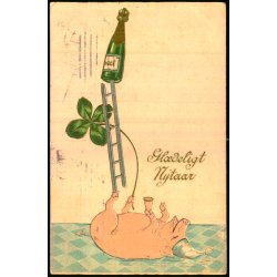 Gldeligt Nytaar - Jul 1906 p bagsiden - u/n - Brugt