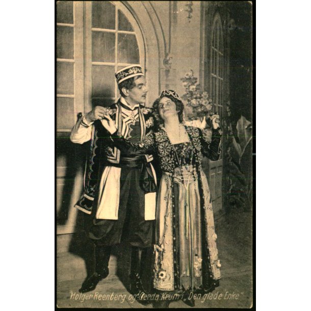 Holger Reenberg og Gerda Krum I Den glade Enke - Chr. Flor u/n - Brugt