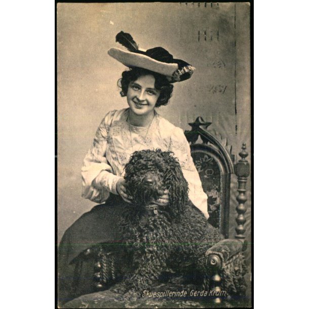 Skuespillerinde Gerda Krum - Chr. Flor u/n - Brugt